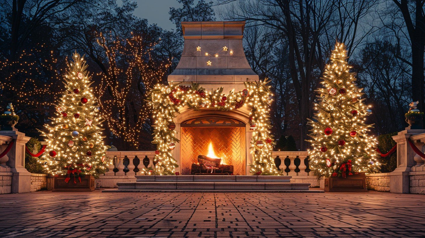 christmas light installation