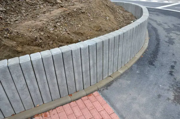 retaining wall installation