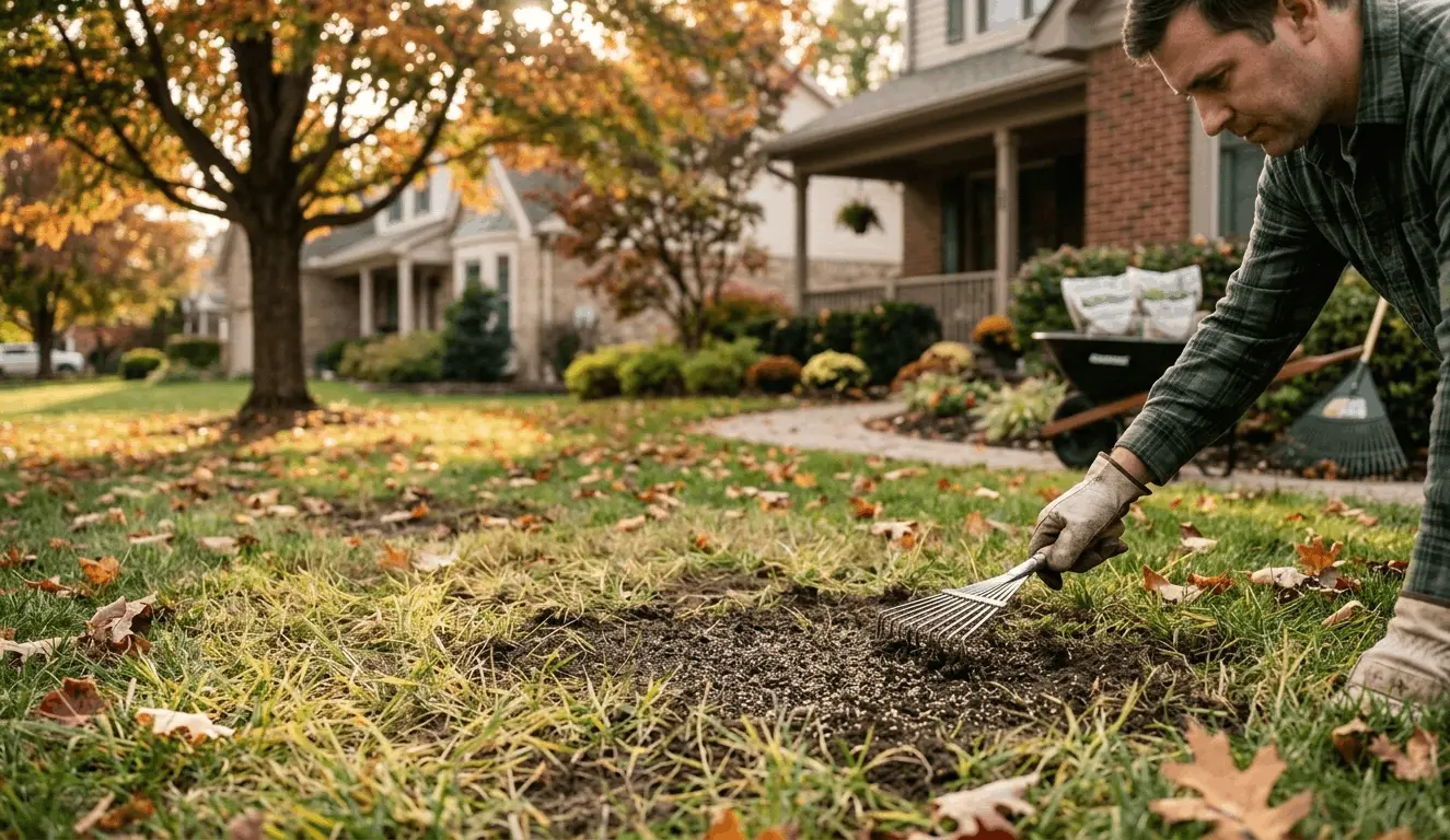 Best time for overseeding a lawn during early fall